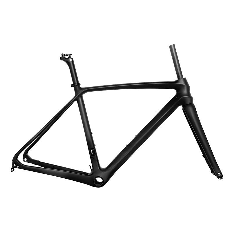 700Cx25C flach montierter Carbon-Rennradrahmen mit Scheibenbremse