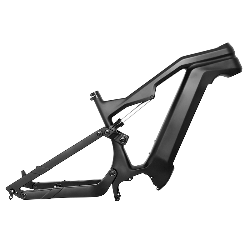 Vollgefederter 29er-Elektro-MTB-Rahmen aus Kohlefaser, passend für Bafang Motor M510/M560